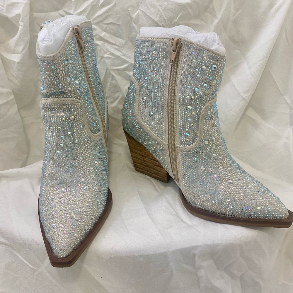 Very G Kady Rhinestone Boots size 7 - Picture 4 of 12